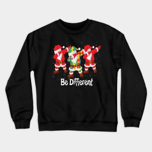 Be different Santa autism awareness christmas gift Crewneck Sweatshirt